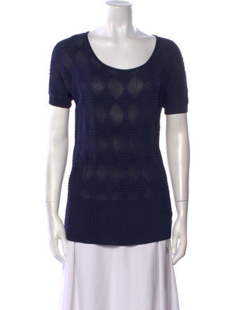 St. John Scoop Neck Short Sleeve T-Shirt