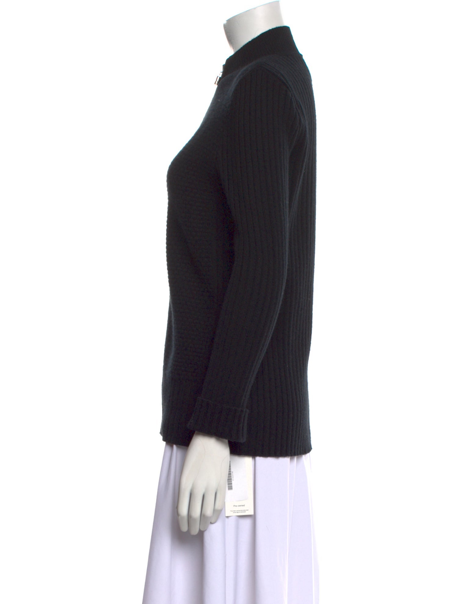 St. John Cashmere Mock Neck Sweater