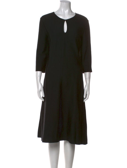 St. John Wool Midi Length Dress