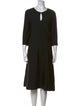St. John Wool Midi Length Dress