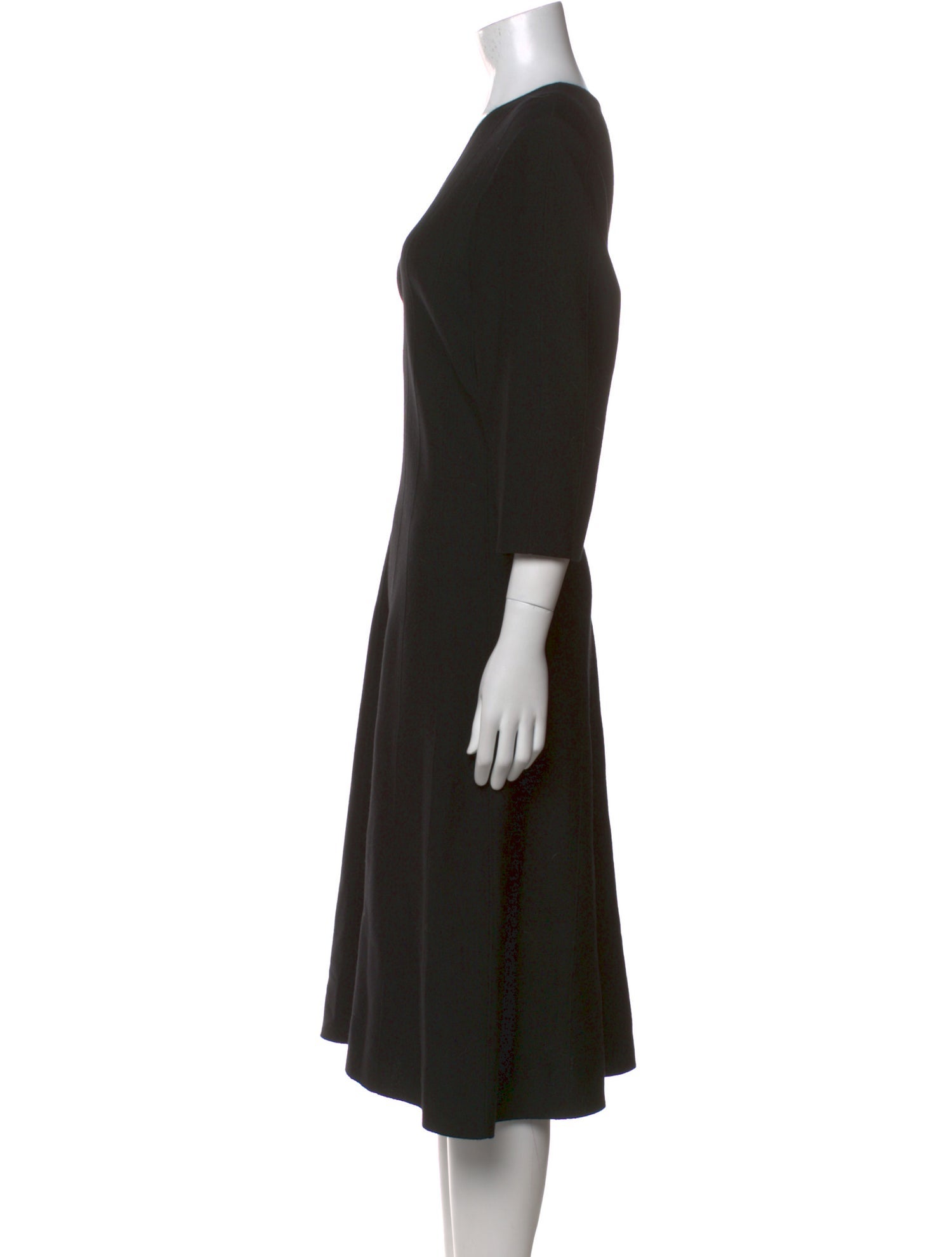 St. John Wool Midi Length Dress