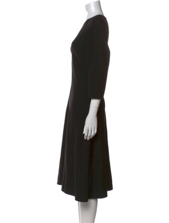 St. John Wool Midi Length Dress