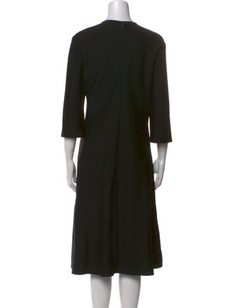 St. John Wool Midi Length Dress