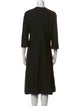 St. John Wool Midi Length Dress