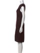 St. John Bateau Neckline Knee-Length Dress