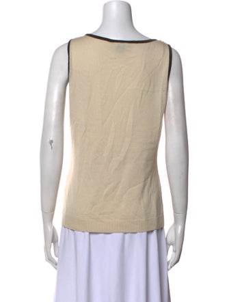 St. John Wool Scoop Neck Top