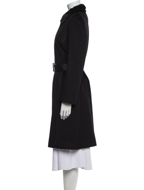 St. John Wool Faux Fur Coat