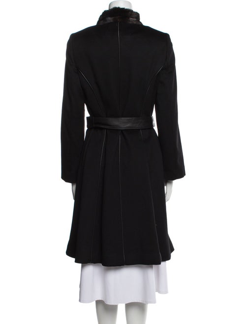 St. John Wool Faux Fur Coat