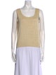St. John Scoop Neck Sleeveless Top