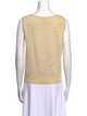 St. John Scoop Neck Sleeveless Top