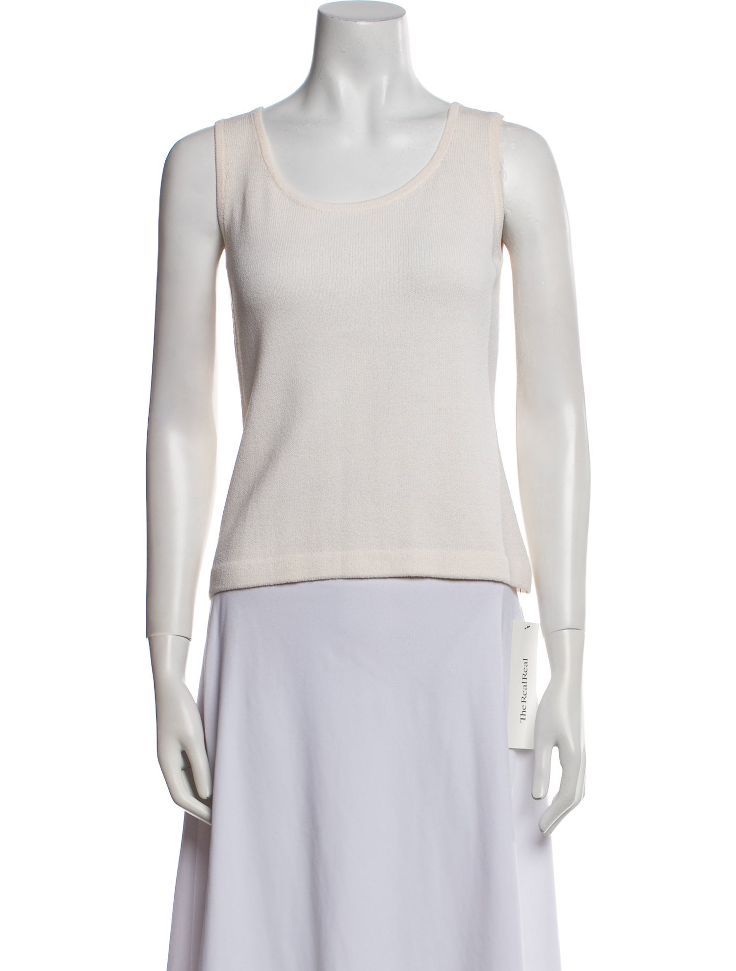 St. John Wool Scoop Neck Top