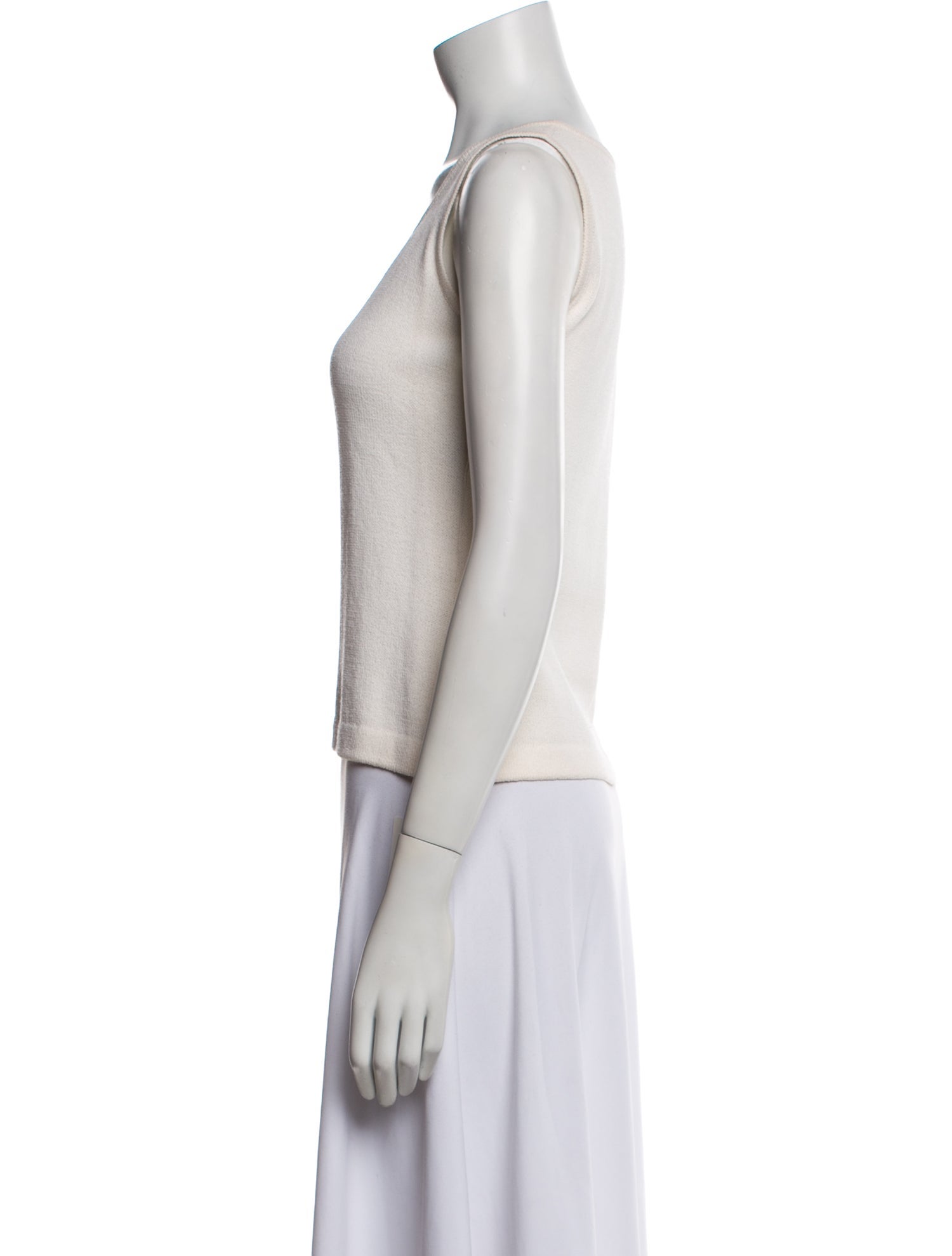 St. John Wool Scoop Neck Top