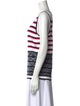 St. John Striped Scoop Neck Top