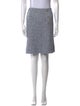 St. John Tweed Pattern Knee-Length Skirt