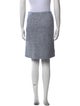 St. John Tweed Pattern Knee-Length Skirt