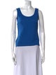 St. John Wool Scoop Neck Top