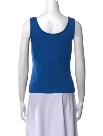 St. John Wool Scoop Neck Top