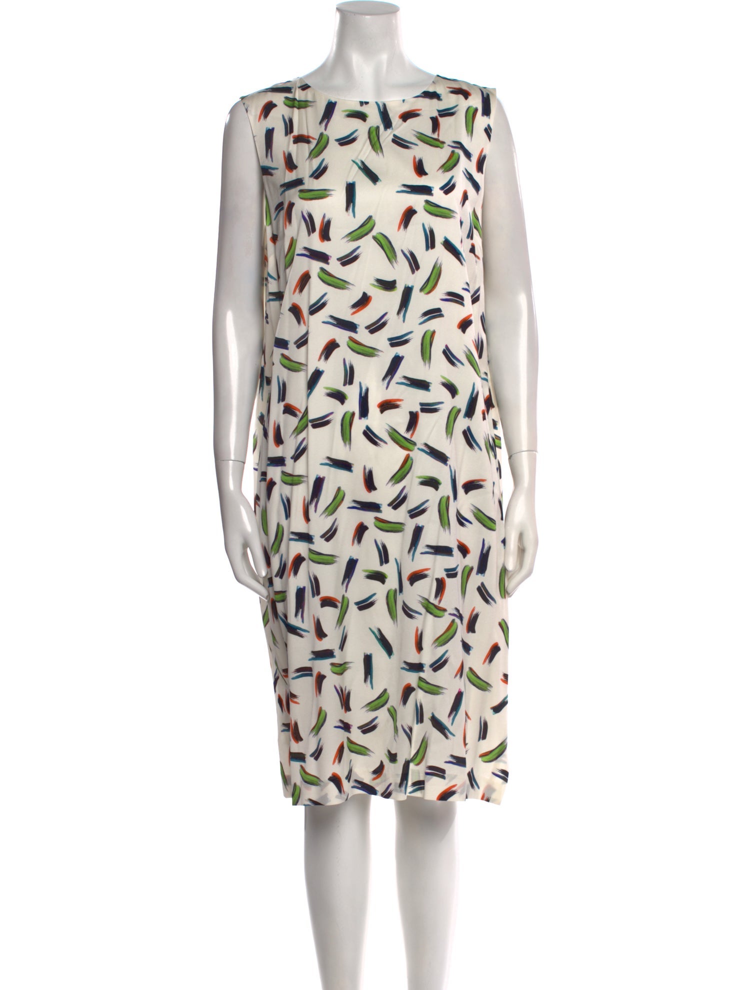 St. John Silk Midi Length Dress