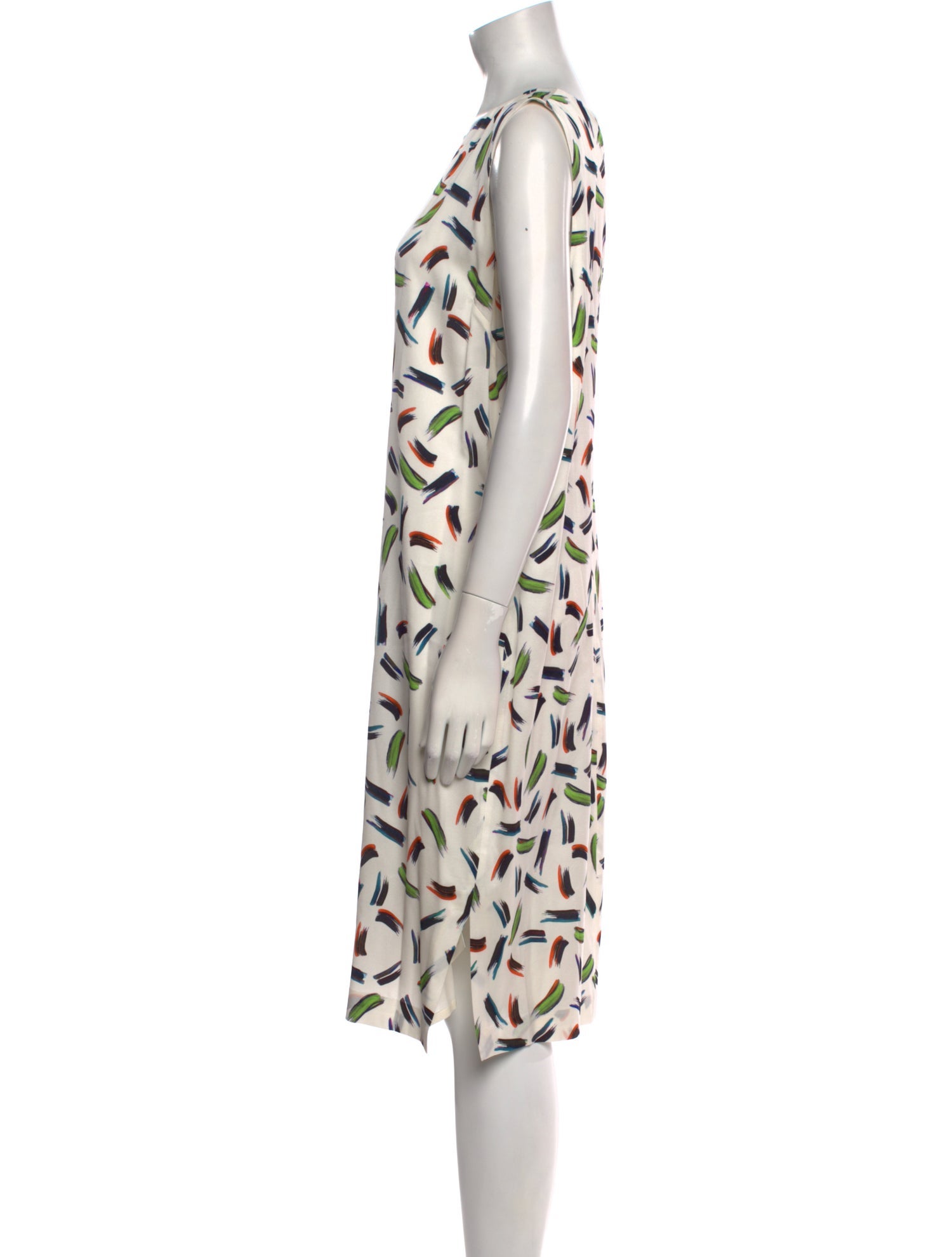 St. John Silk Midi Length Dress