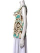 St. John Silk Printed Top