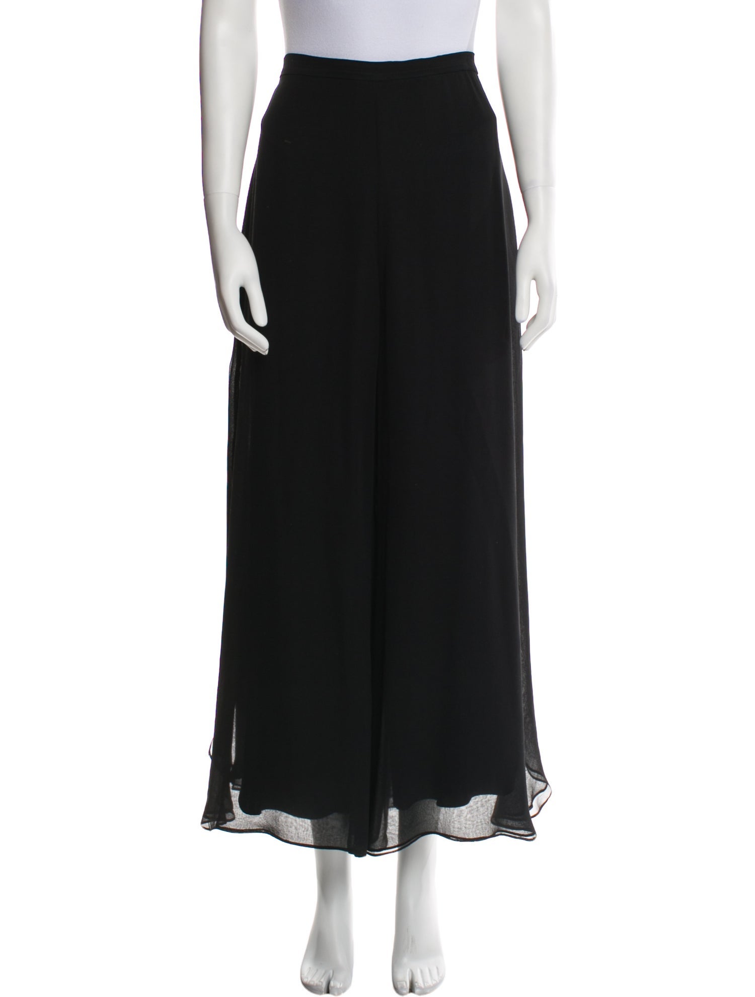 St. John Silk Wide Leg Pants