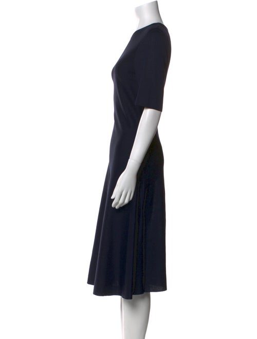 St. John Crew Neck Midi Length Dress