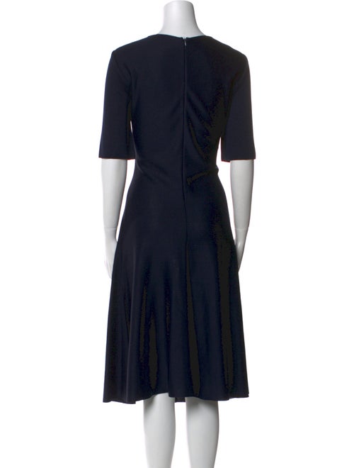 St. John Crew Neck Midi Length Dress