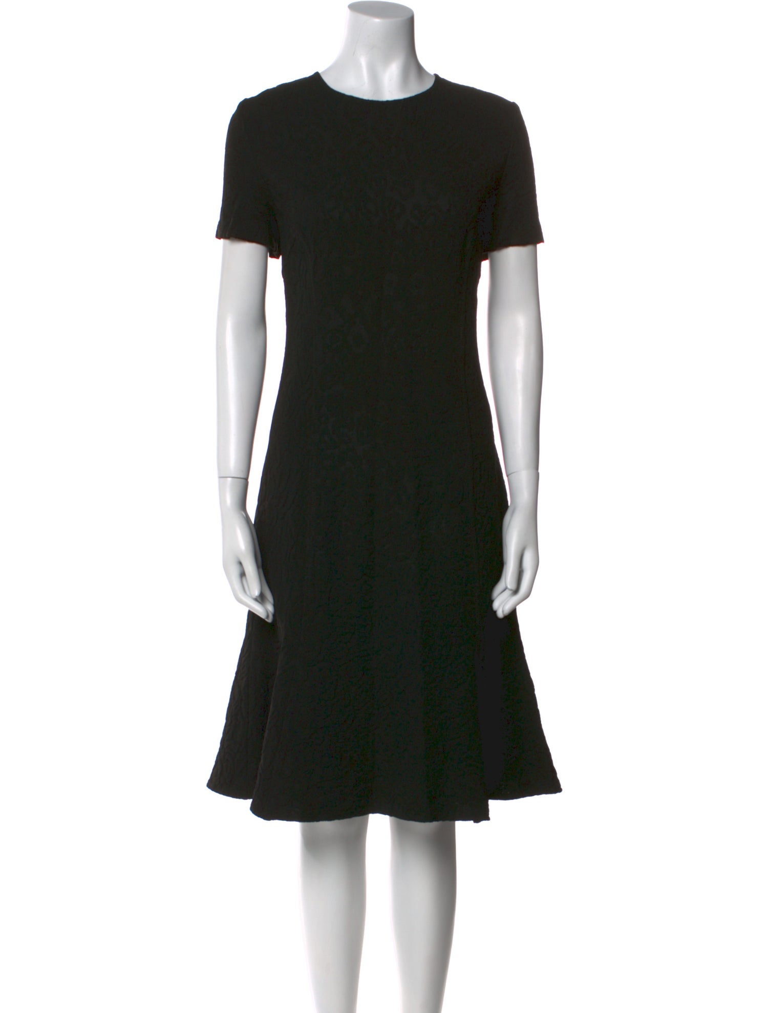 St. John Crew Neck Midi Length Dress
