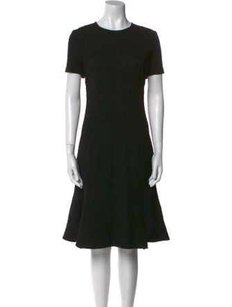St. John Crew Neck Midi Length Dress