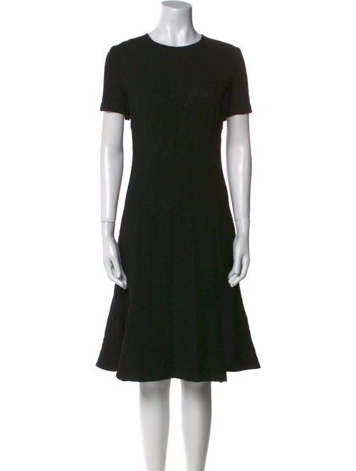 St. John Crew Neck Midi Length Dress