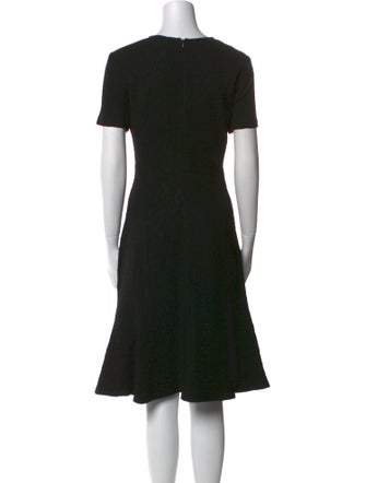 St. John Crew Neck Midi Length Dress