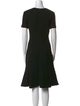 St. John Crew Neck Midi Length Dress