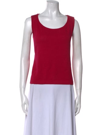 St. John Wool Scoop Neck Top