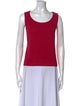 St. John Wool Scoop Neck Top
