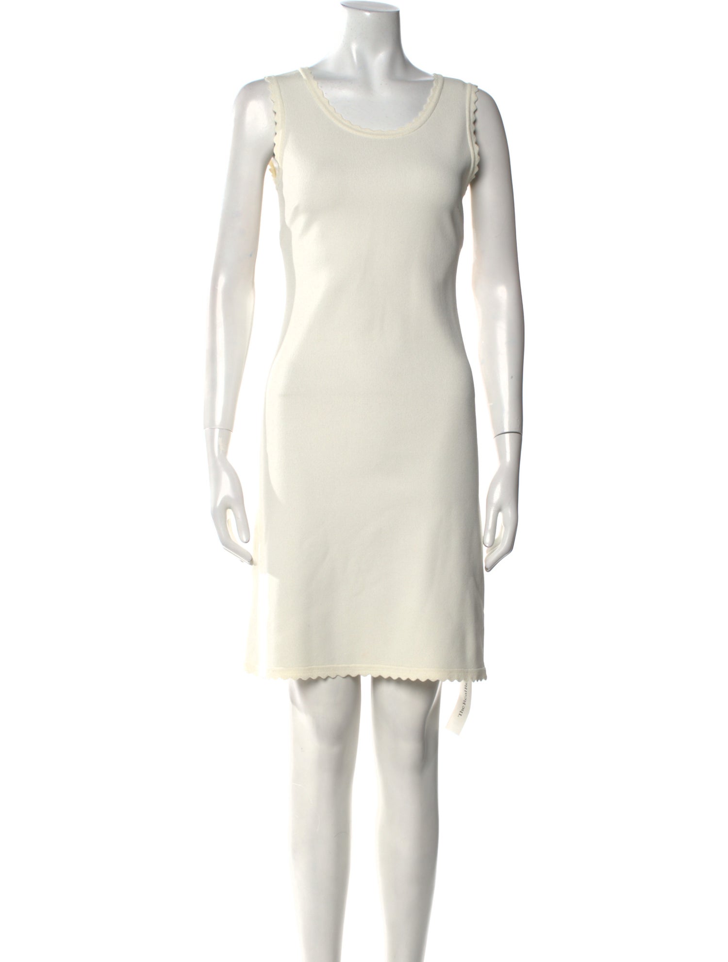 St. John Scoop Neck Mini Dress