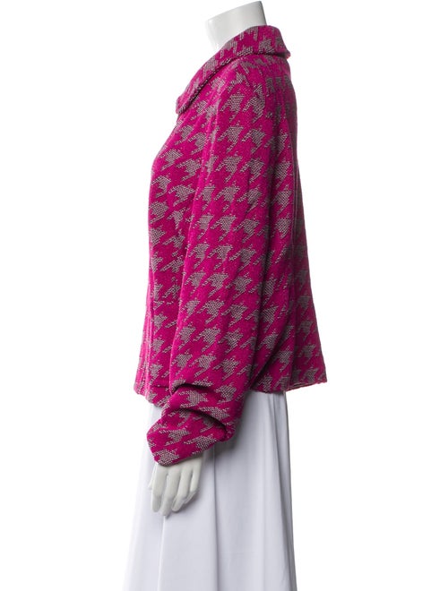 St. John Houndstooth Print Jacket