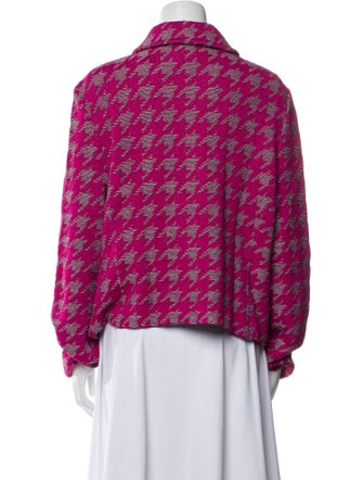 St. John Houndstooth Print Jacket