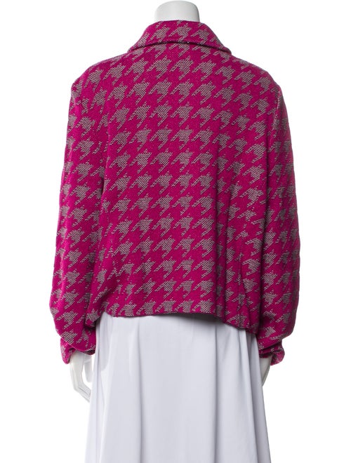 St. John Houndstooth Print Jacket