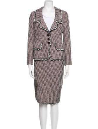 St. John Printed Skirt Suit