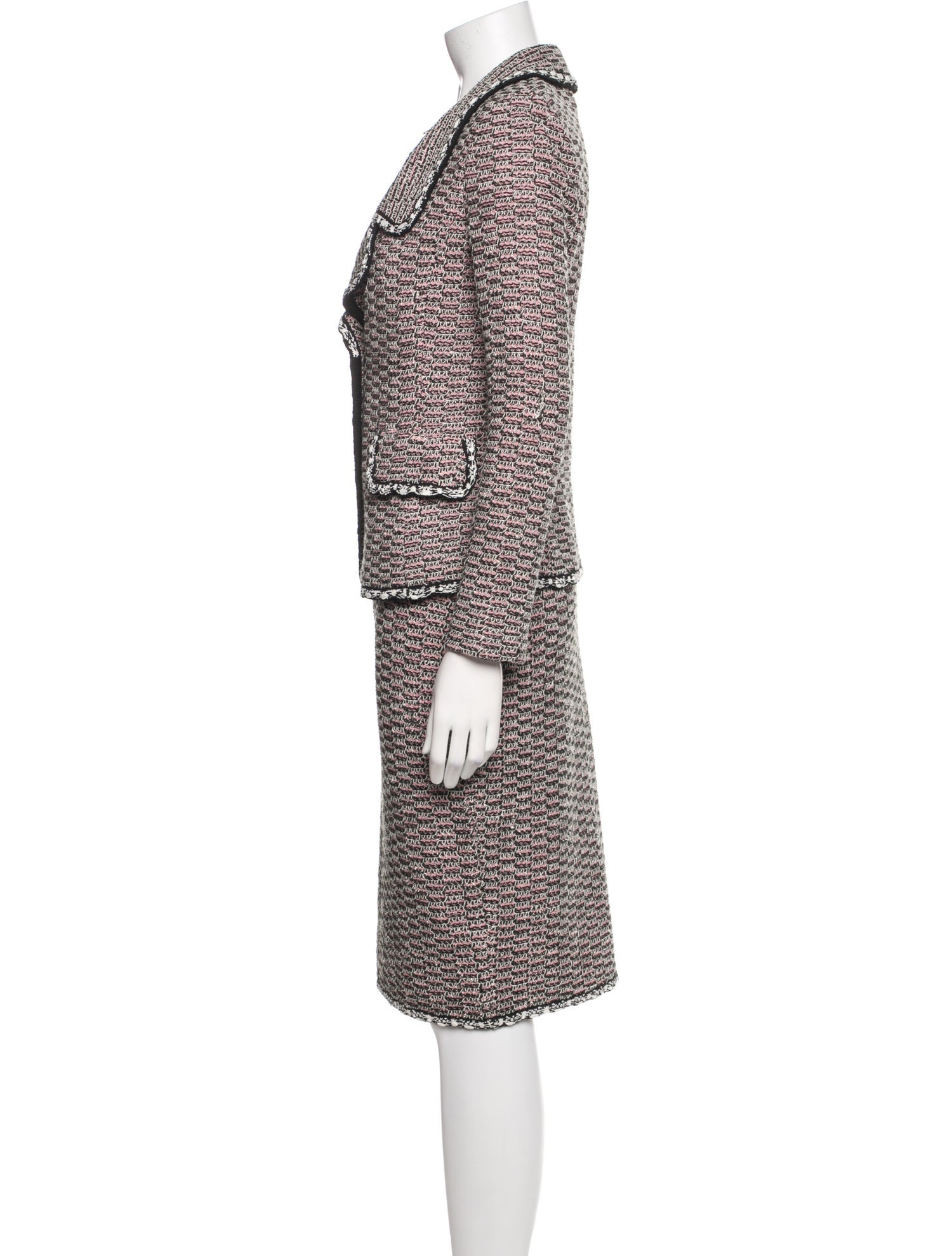 St. John Printed Skirt Suit