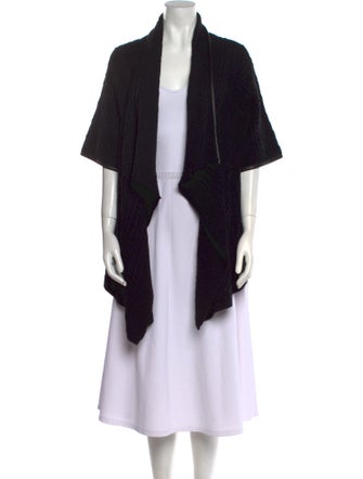 St. John Wool Open Front Sweater