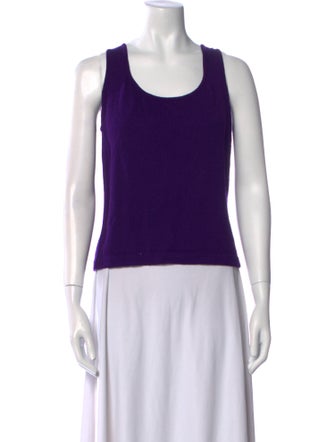 St. John Wool Scoop Neck Top