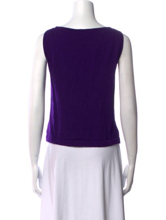 St. John Wool Scoop Neck Top