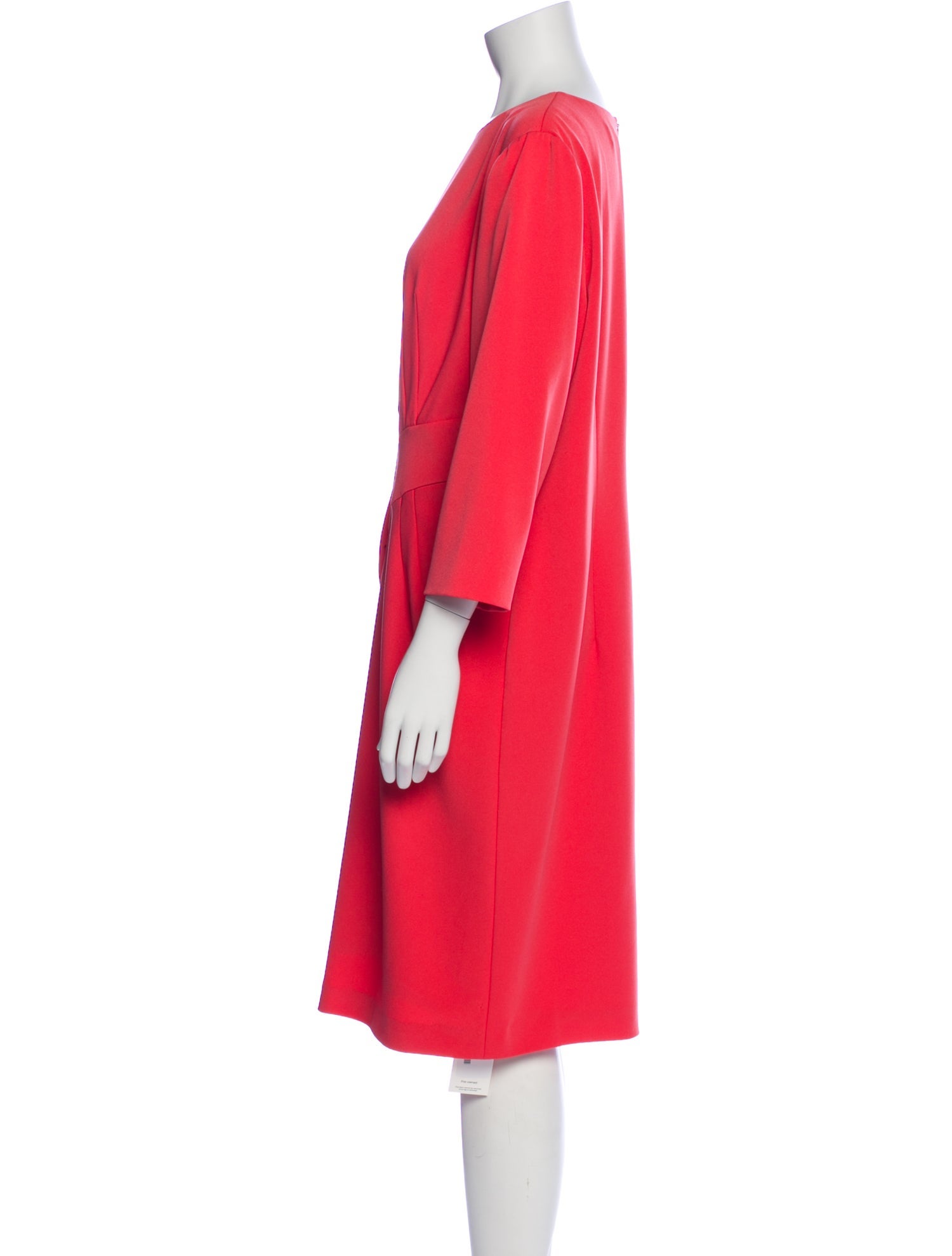 St. John Bateau Neckline Midi Length Dress