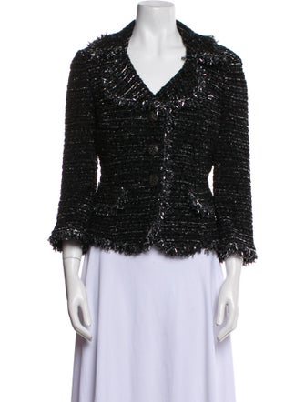 St. John Tweed Pattern Evening Jacket