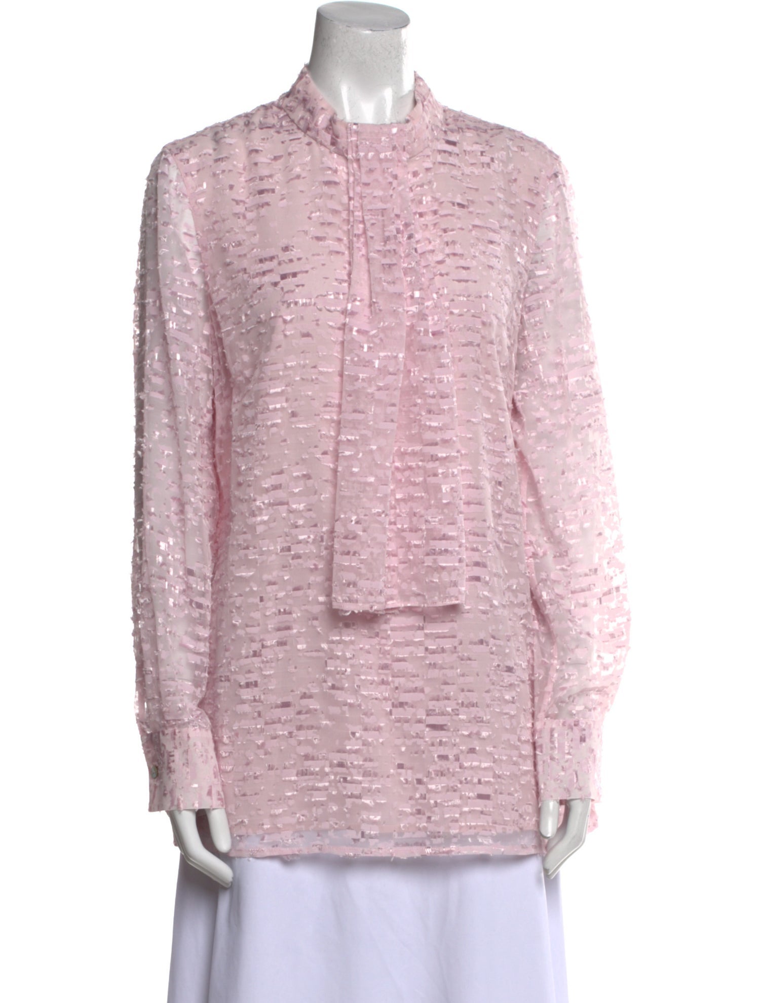 St. John Mock Neck Long Sleeve Tunic