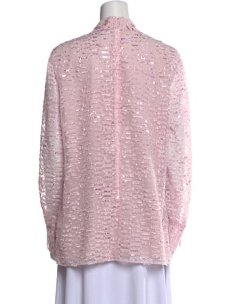 St. John Mock Neck Long Sleeve Tunic