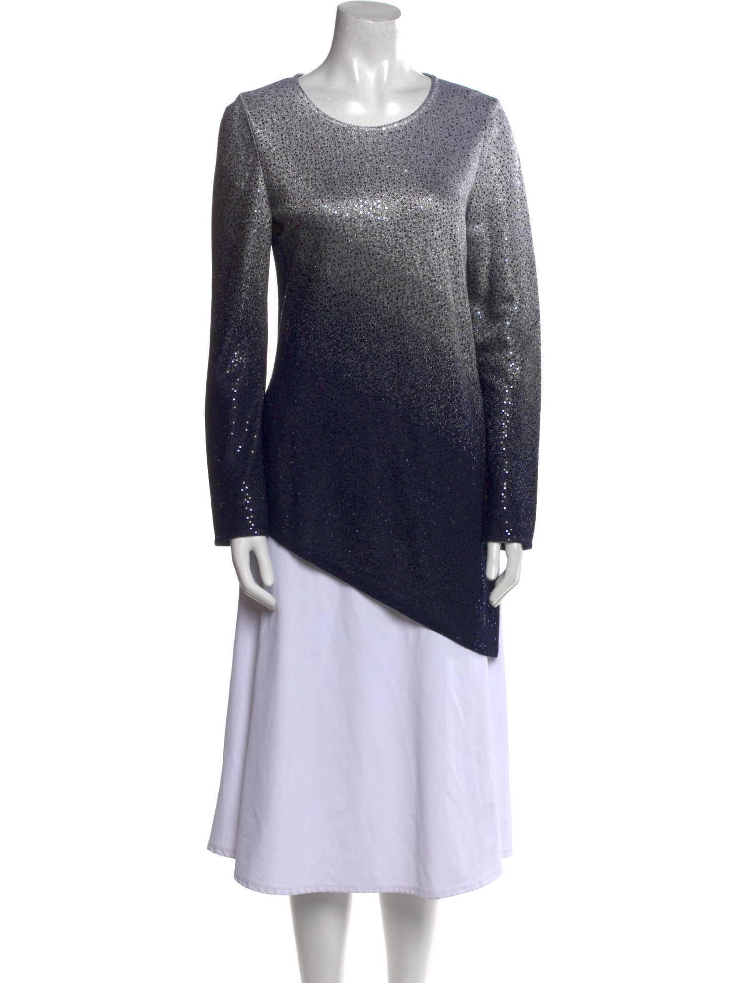 St. John Crew Neck Long Sleeve Tunic