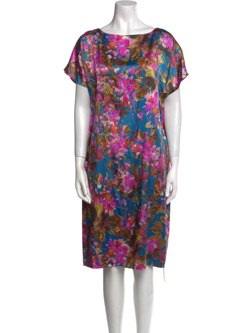 St. John Silk Knee-Length Dress