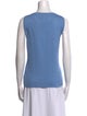 St. John Scoop Neck Sleeveless Top